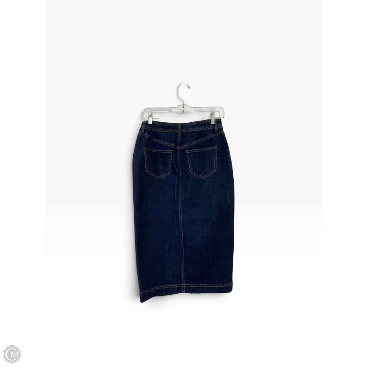 Skirt Maxi By Talbots In Blue Denim, Size: 2p