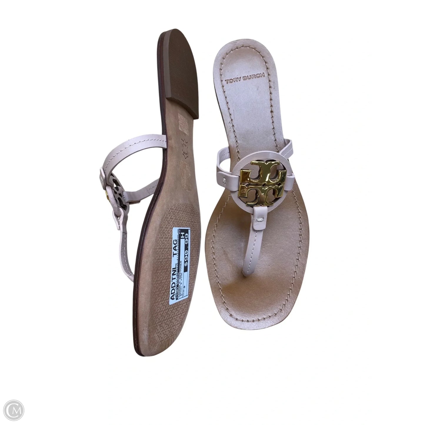 Sandals Designer By Tory Burch In Brown & Pink, Size: 9