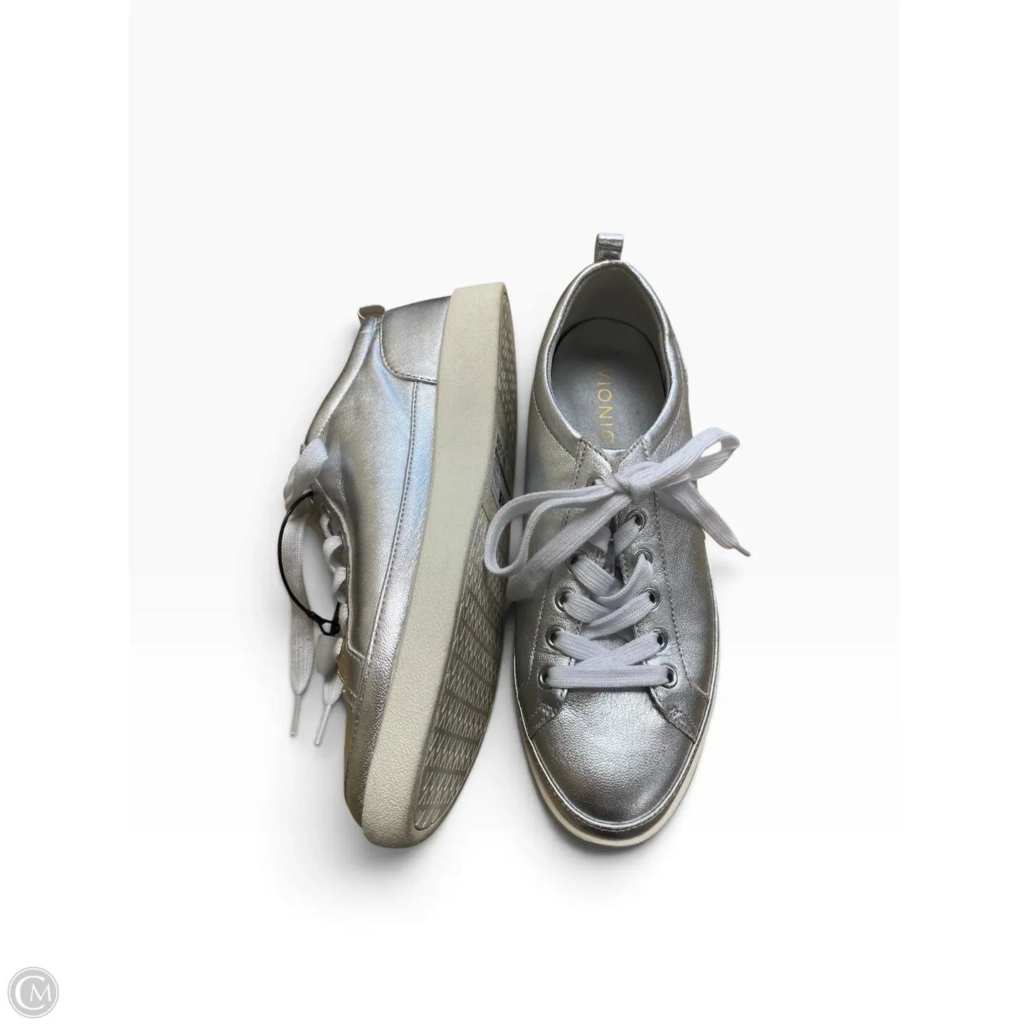 Shoes Flats By Vionic In Silver, Size: 8.5