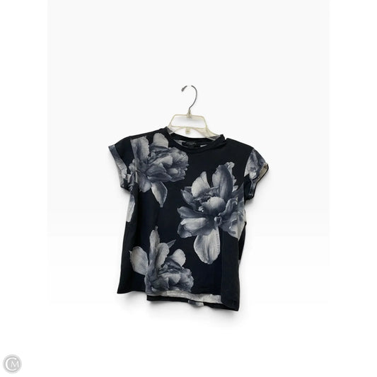 Top Short Sleeve Designer By All Saints In Floral Print, Size: S