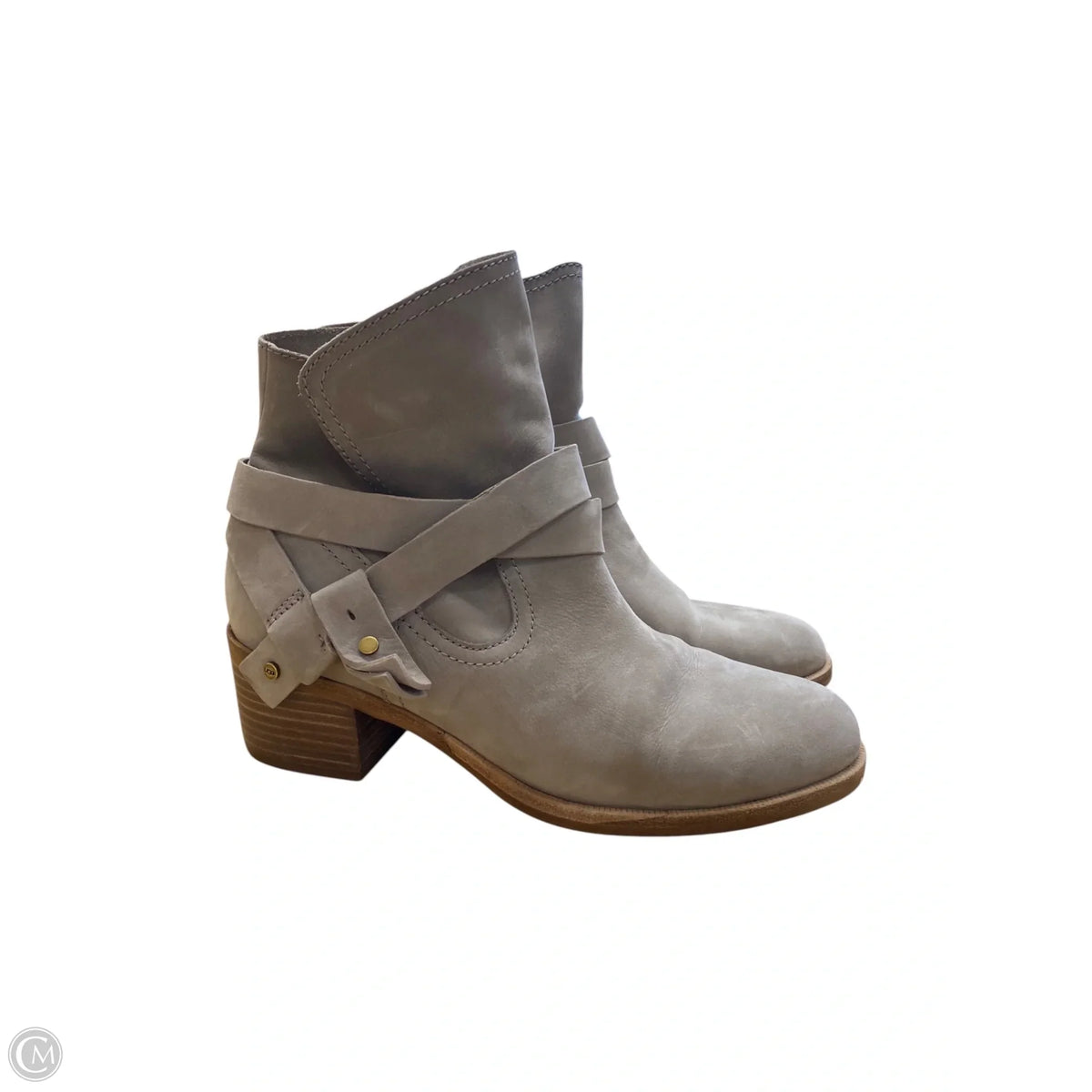 Boots Designer By Ugg In Grey, Size: 8.5