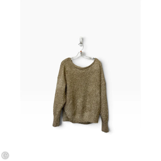 Sweater By Anthropologie In Gold, Size: Xl