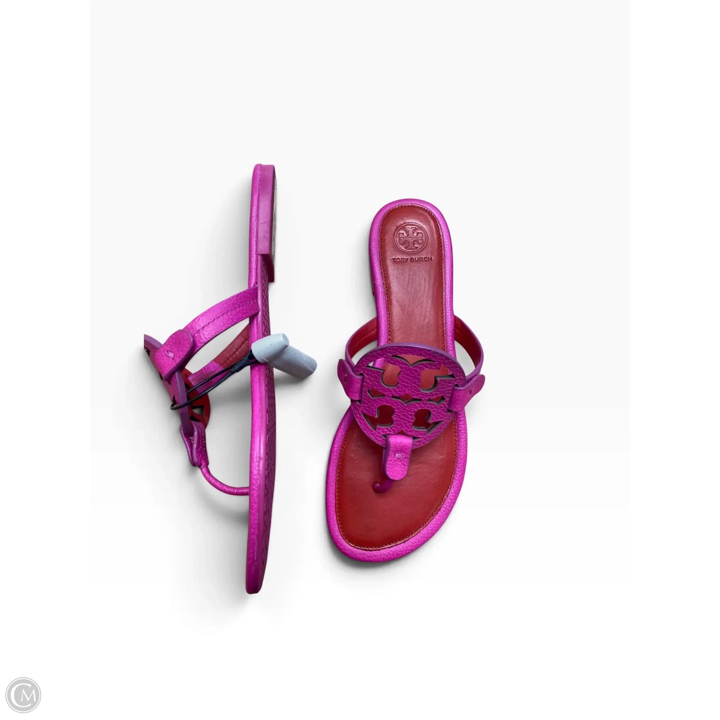 Sandals Designer By Tory Burch In Pink & Red, Size: 8.5