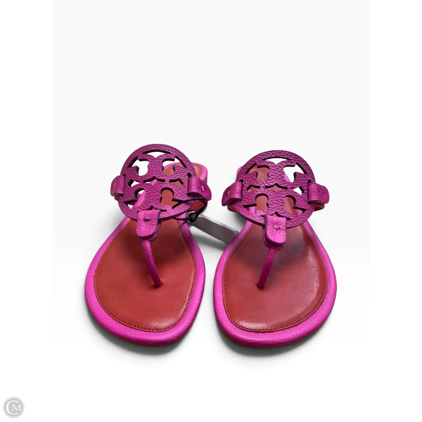 Sandals Designer By Tory Burch In Pink & Red, Size: 8.5