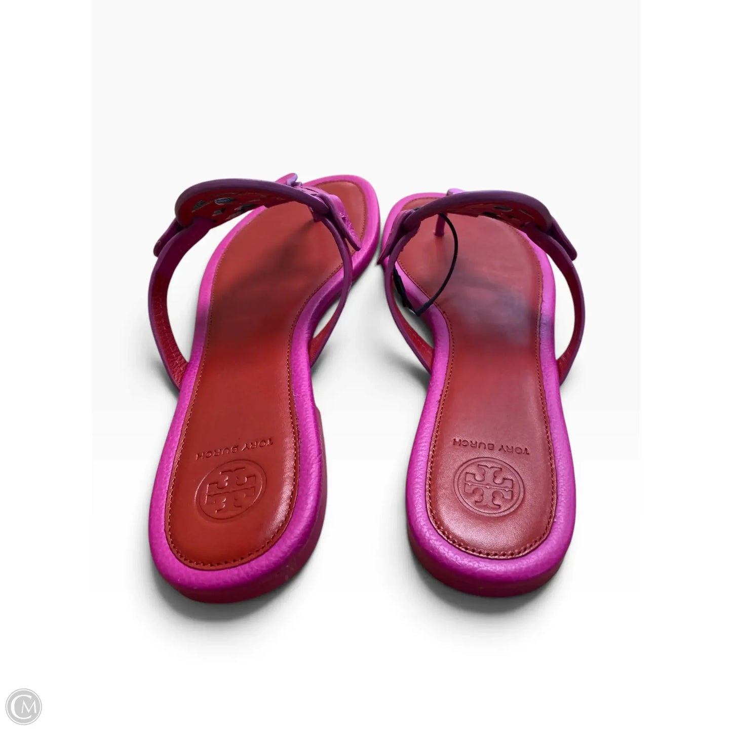 Sandals Designer By Tory Burch In Pink & Red, Size: 8.5
