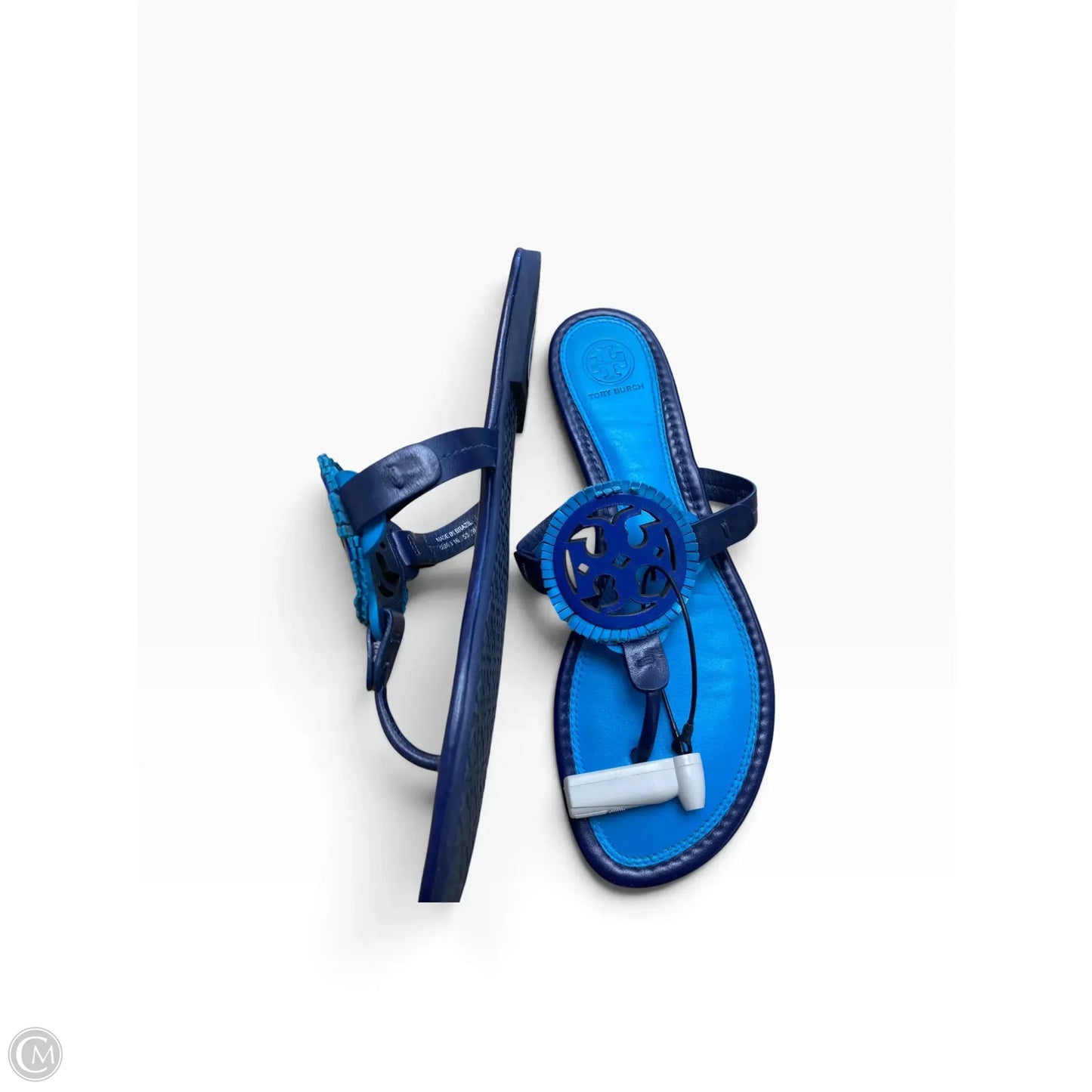 Sandals Designer By Tory Burch In Blue, Size: 9