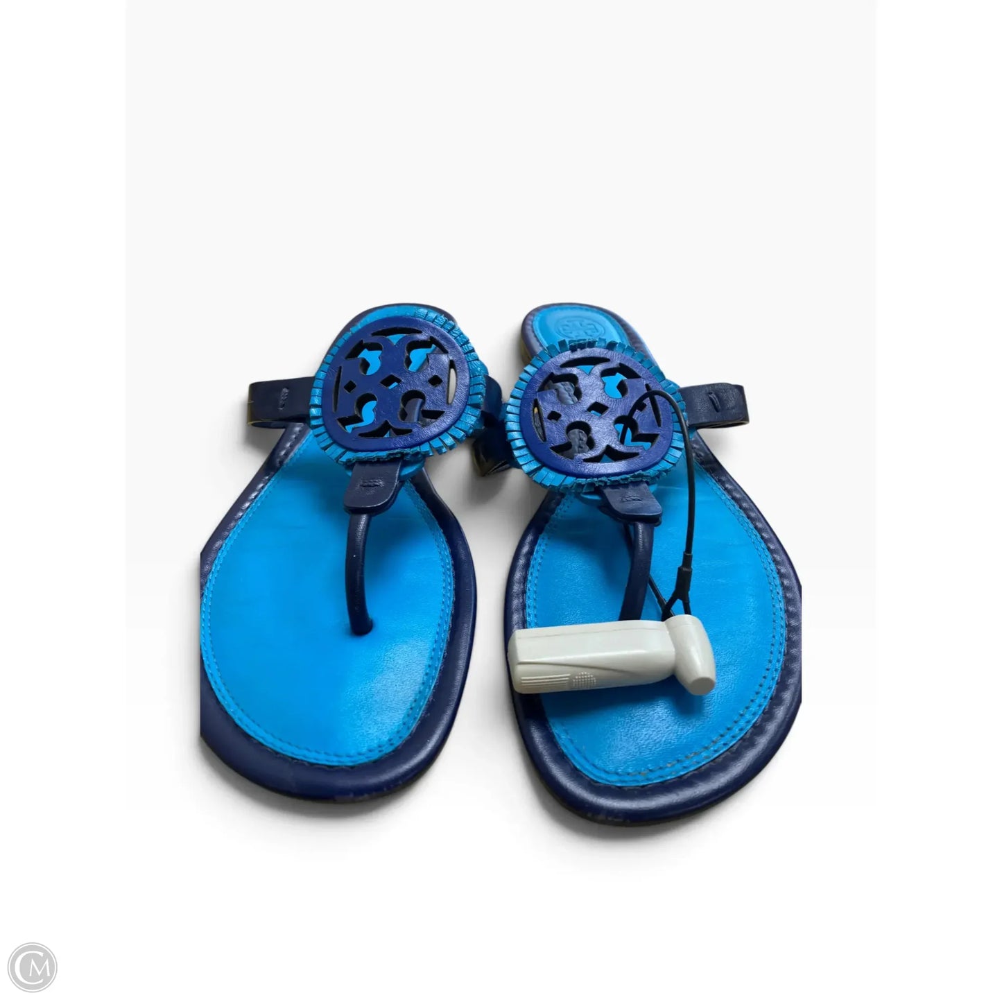 Sandals Designer By Tory Burch In Blue, Size: 9