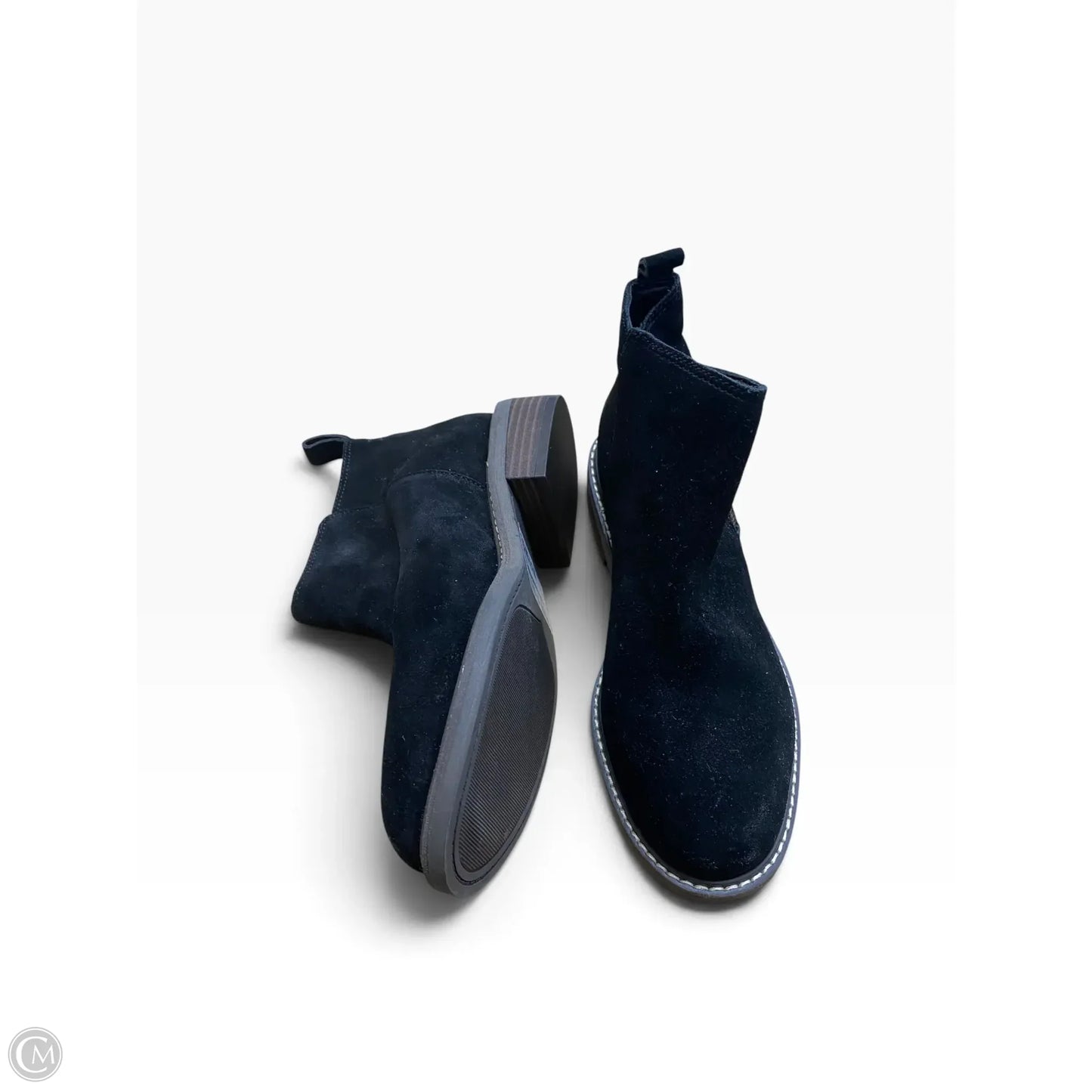 Boots Ankle Flats By Crown Vintage In Black, Size: 7
