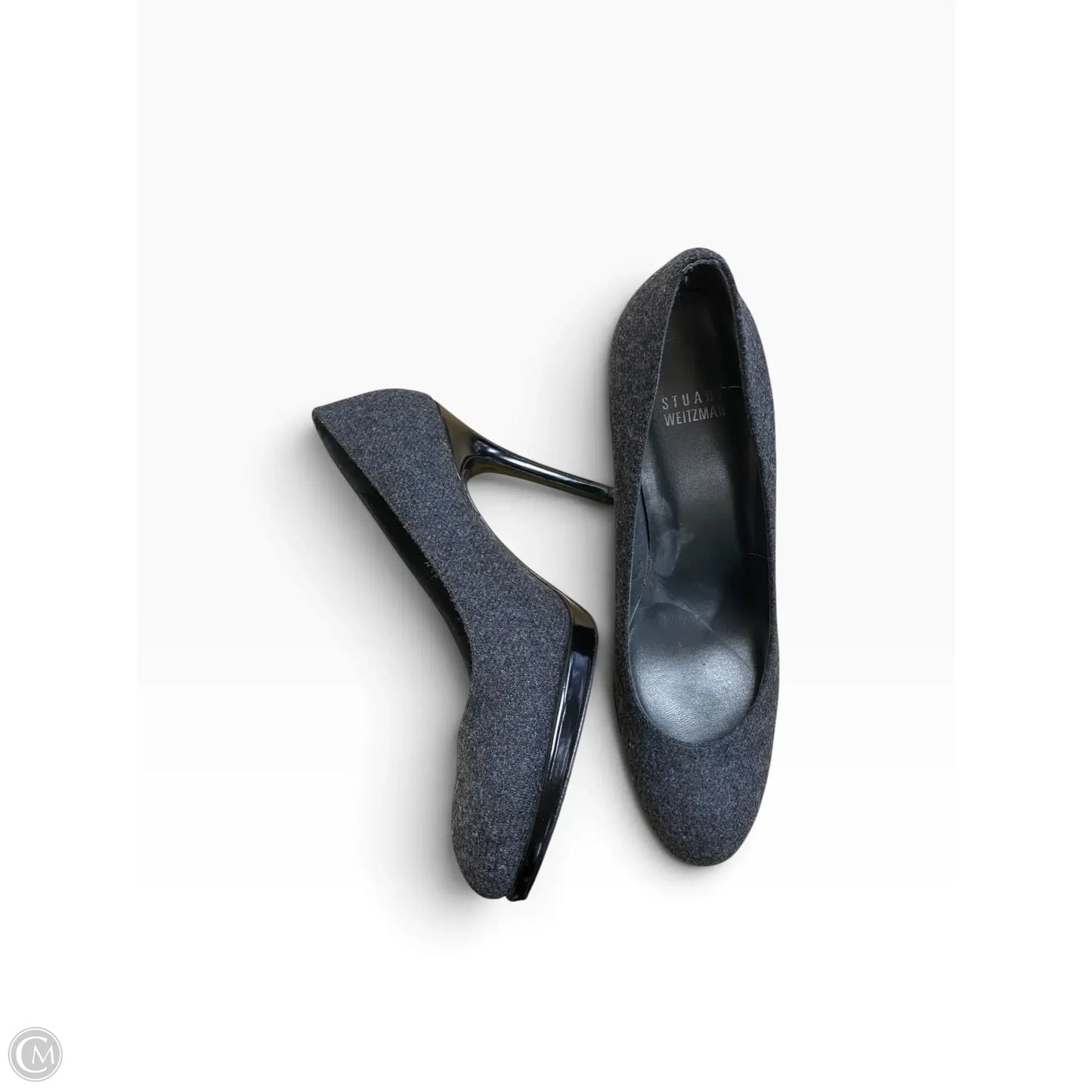 Shoes Designer By Stuart Weitzman In Grey, Size: 9.5