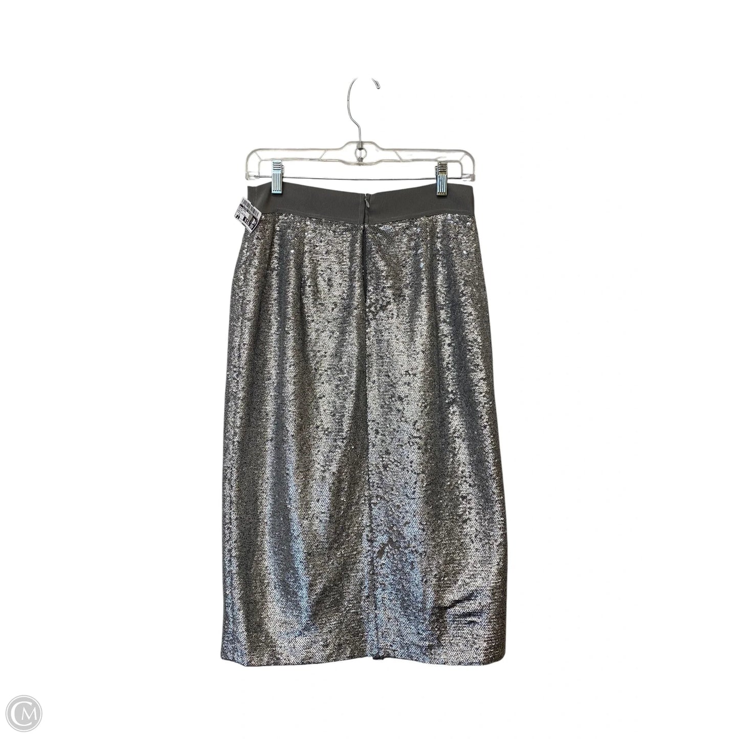 Skirt Midi By Clothes Mentor In Silver, Size: 2