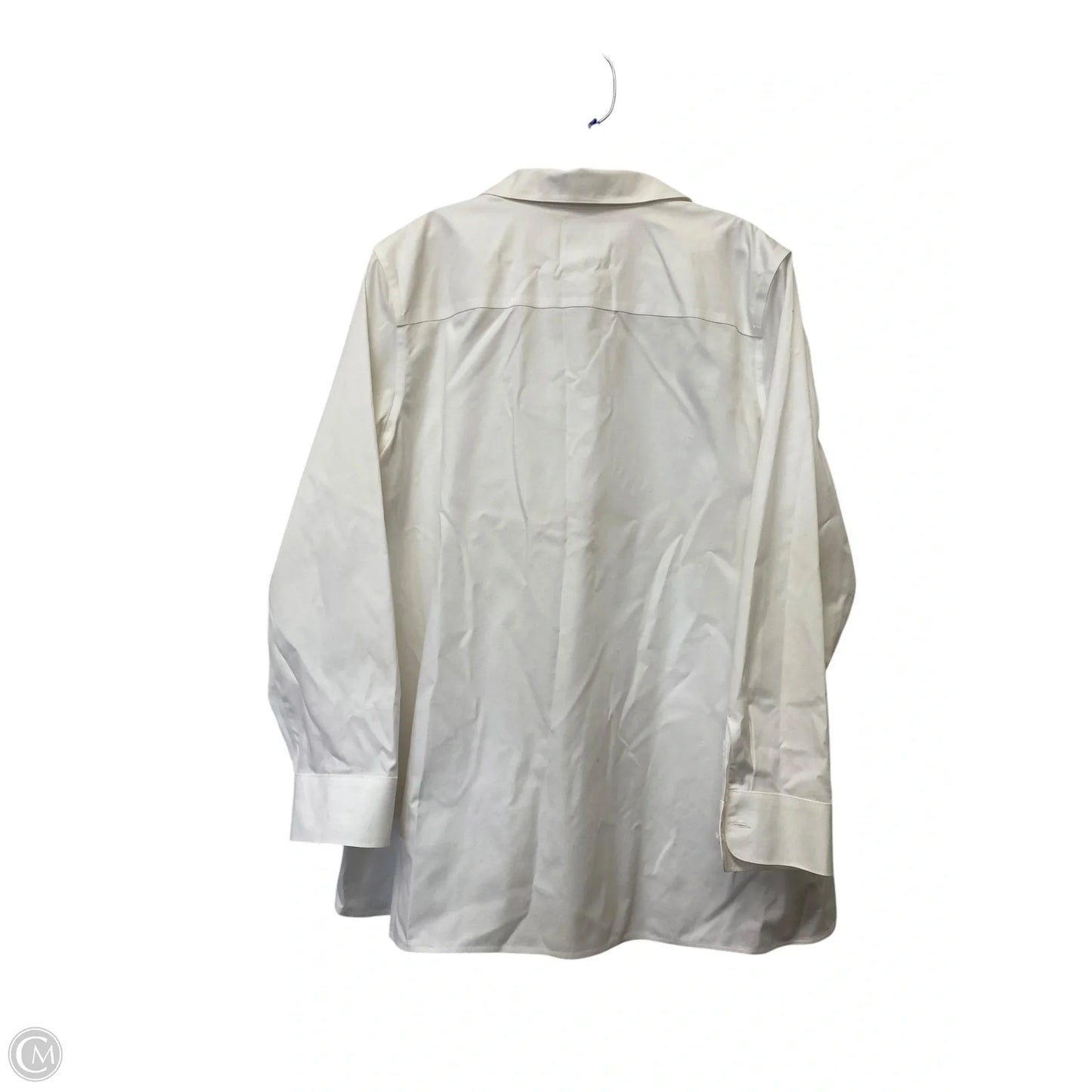 Top Long Sleeve By Chicos In White, Size: Xl