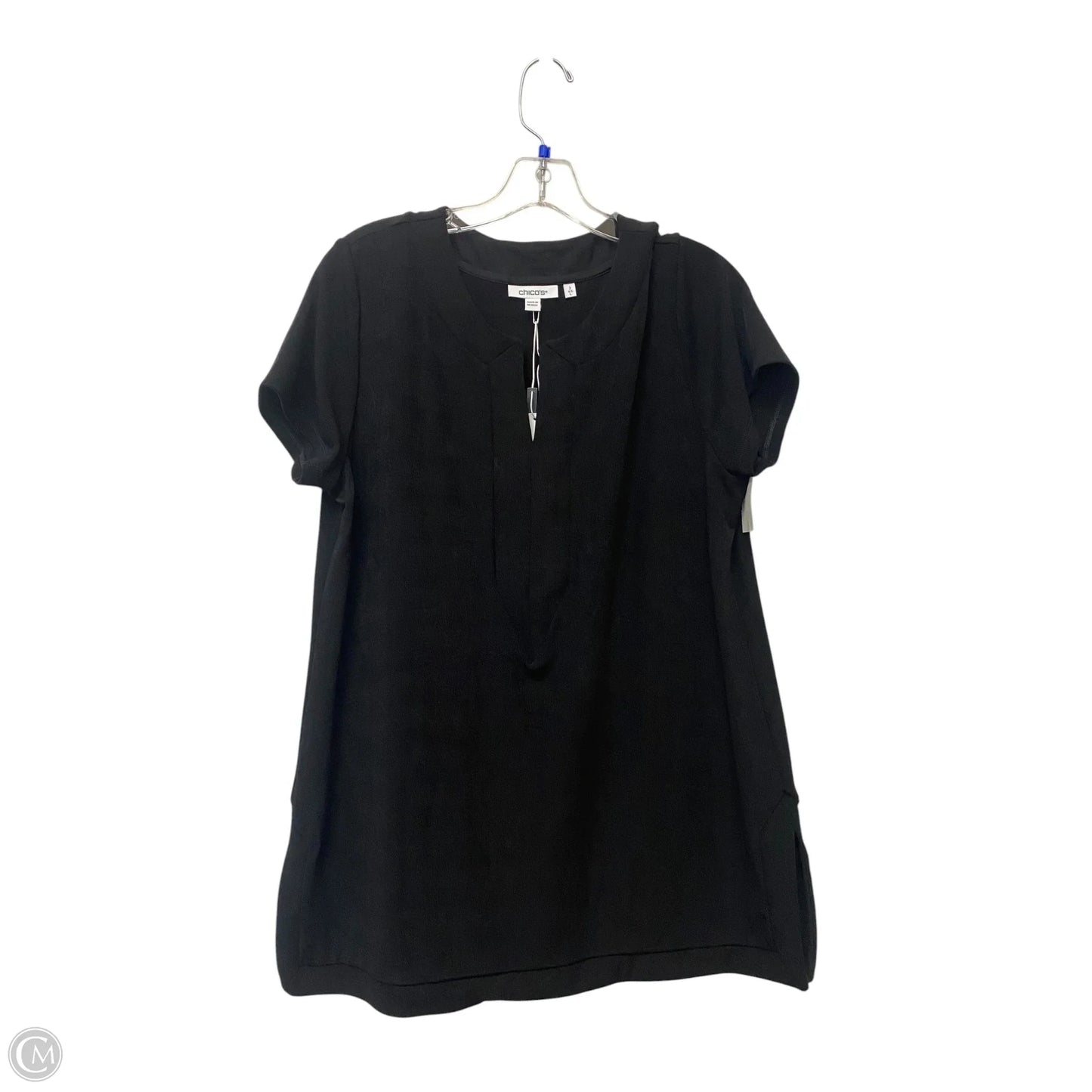 Top Short Sleeve By Chicos In Black, Size: 2