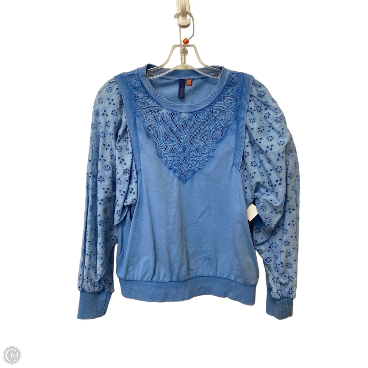 Top Long Sleeve By Pilcro In Blue, Size: S
