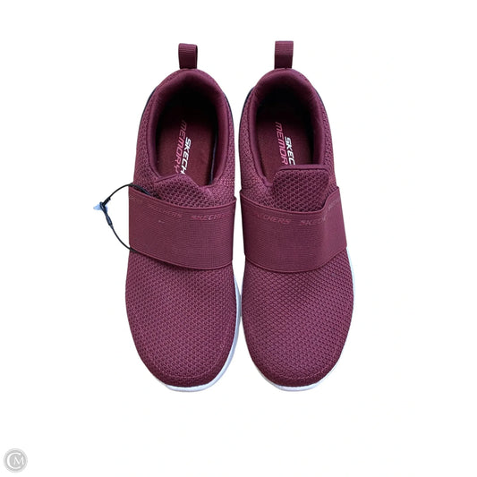 Shoes Athletic By Skechers In Maroon, Size: 6
