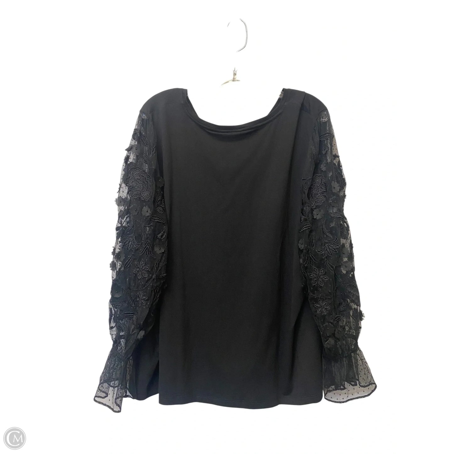 Top Long Sleeve By Chicos In Black, Size: 4