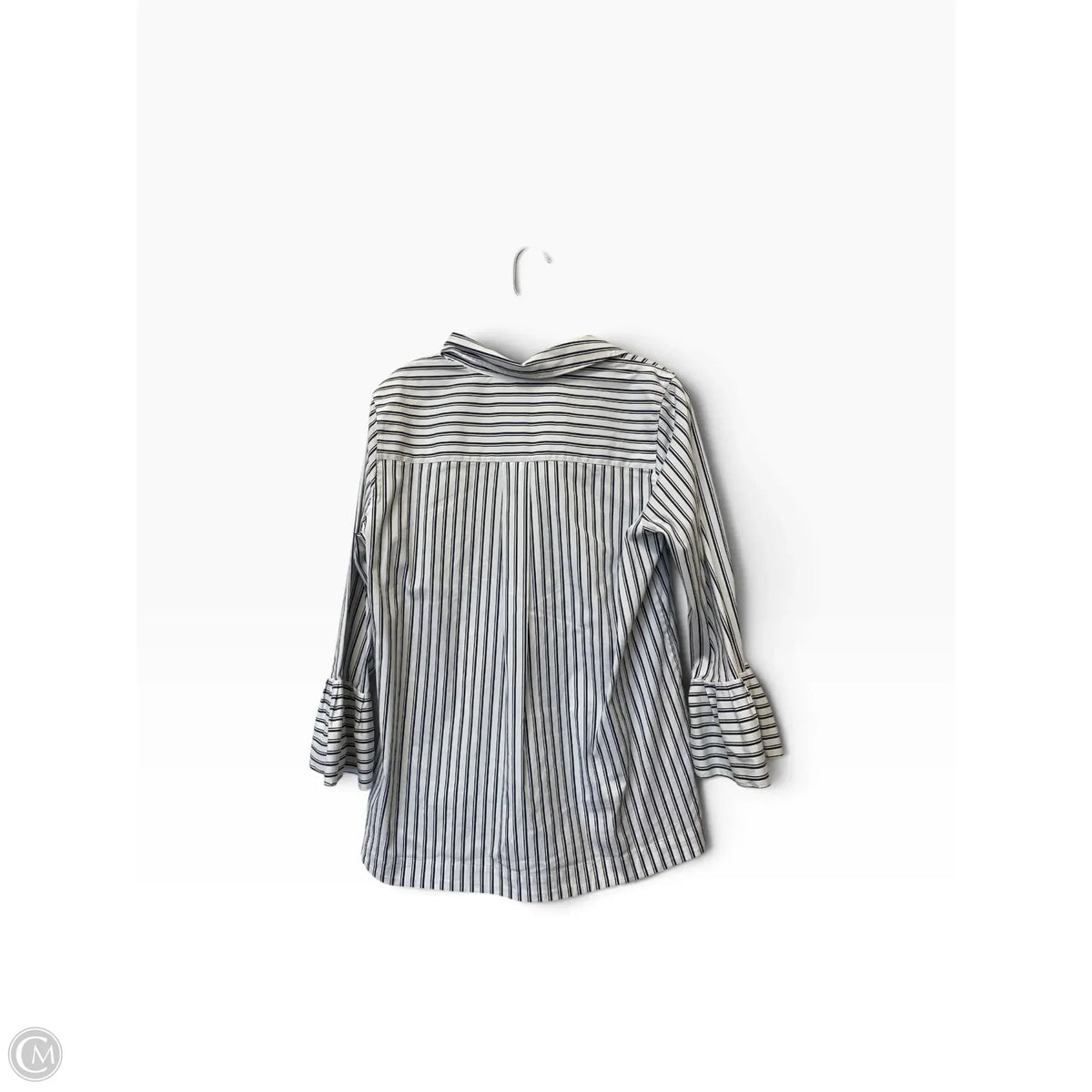 Top Long Sleeve By Chicos In Striped Pattern, Size: 8