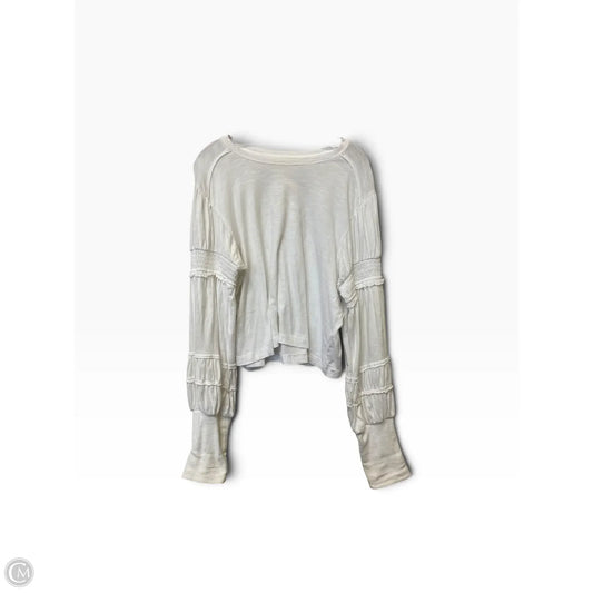Top Long Sleeve By Pilcro In White, Size: L