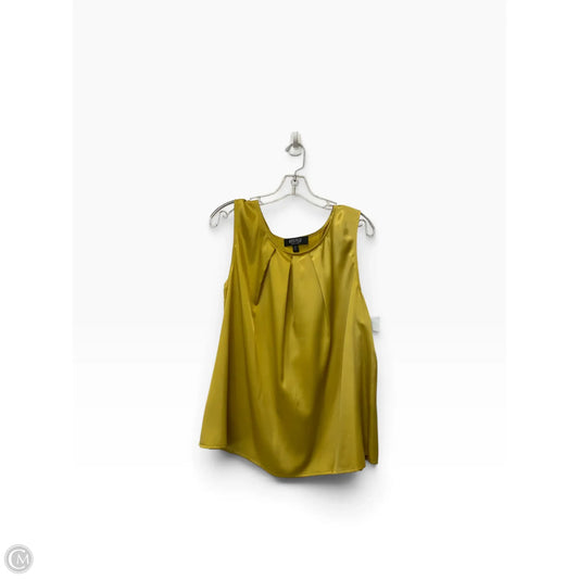Top Sleeveless By Kasper In Yellow, Size: 2x