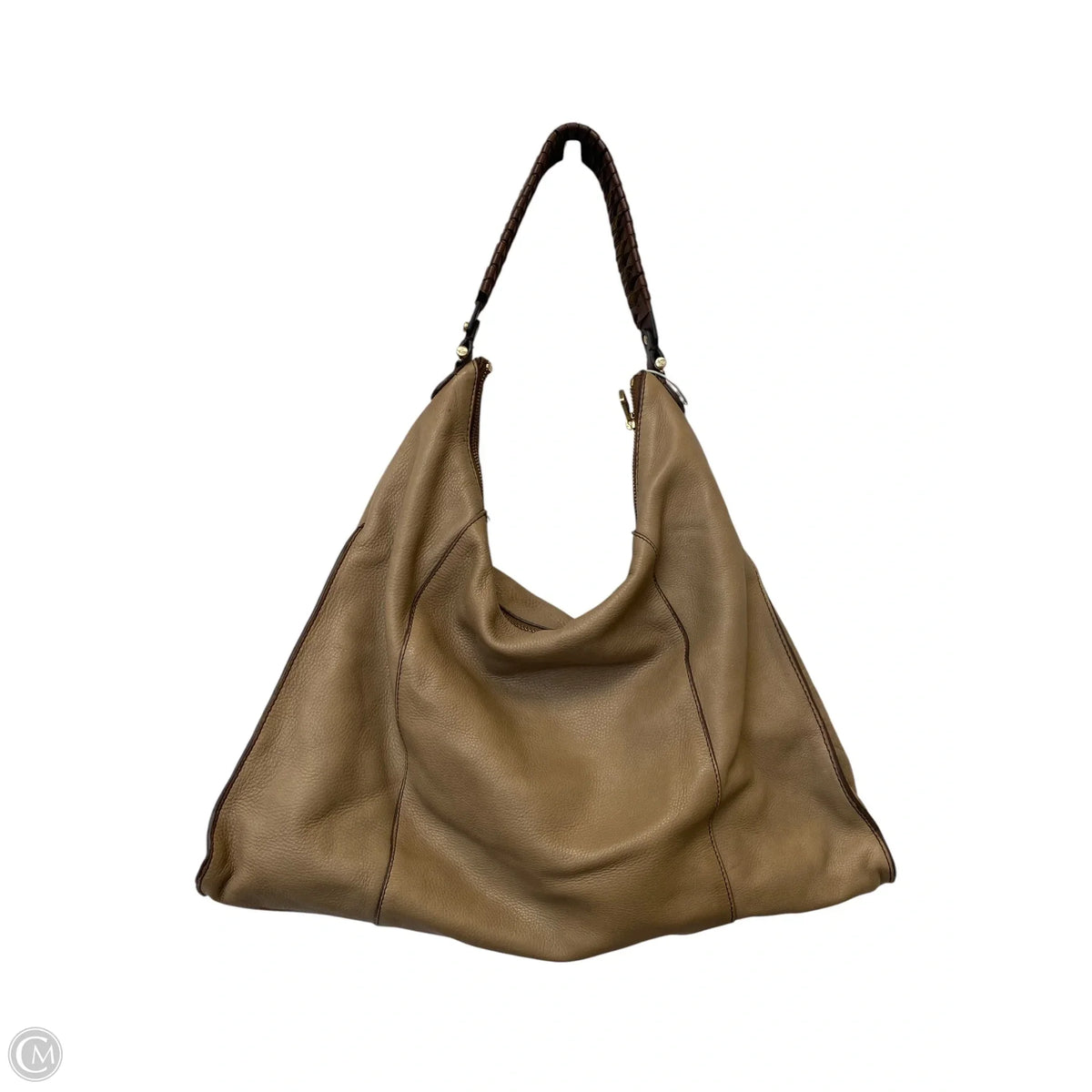 Handbag Leather By Liz Claiborne, Size: Medium