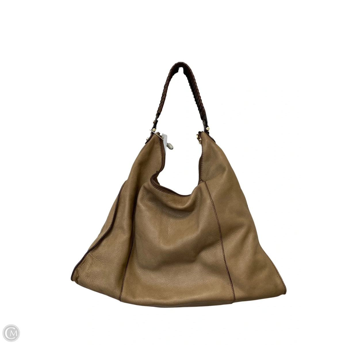Handbag Leather By Liz Claiborne, Size: Medium