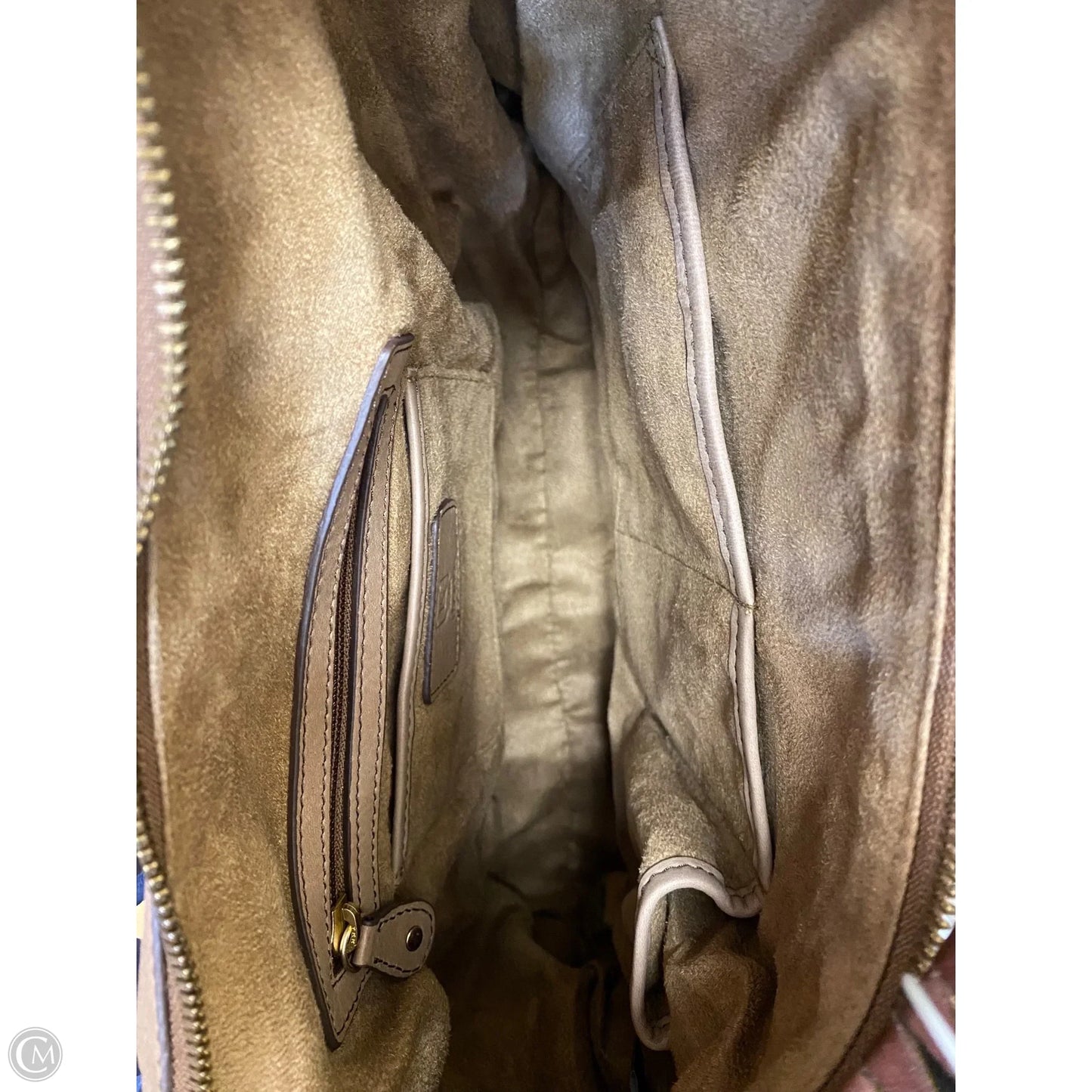Handbag Leather By Liz Claiborne, Size: Medium