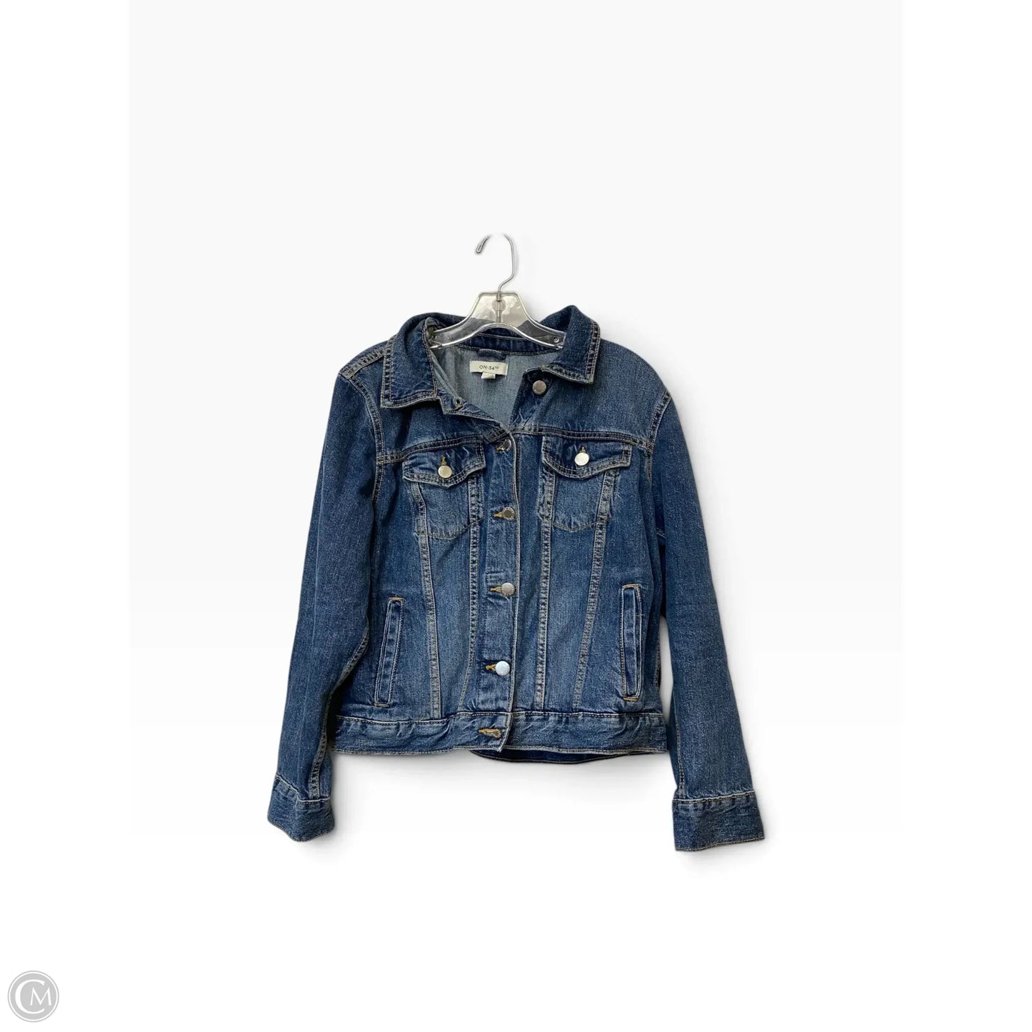 Jacket Denim By On 34th In Blue Denim, Size: L