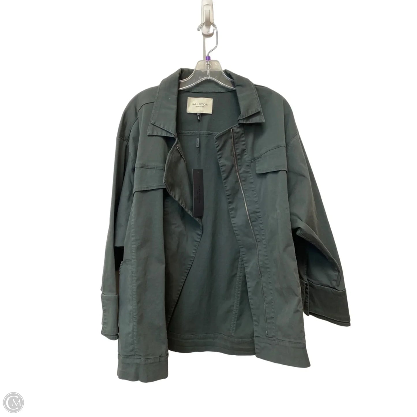 Jacket Designer By Halston In Green, Size: L