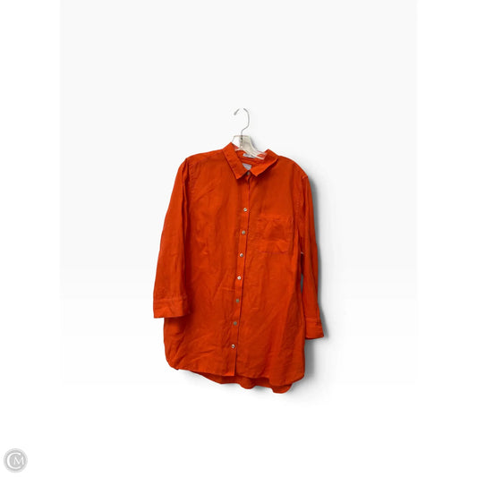 Top Long Sleeve By Chicos In Orange, Size: 14