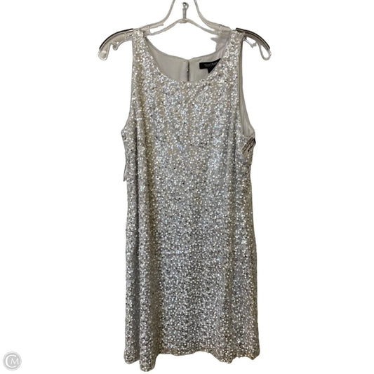 Dress Party Short By White House Black Market In Silver, Size: 12