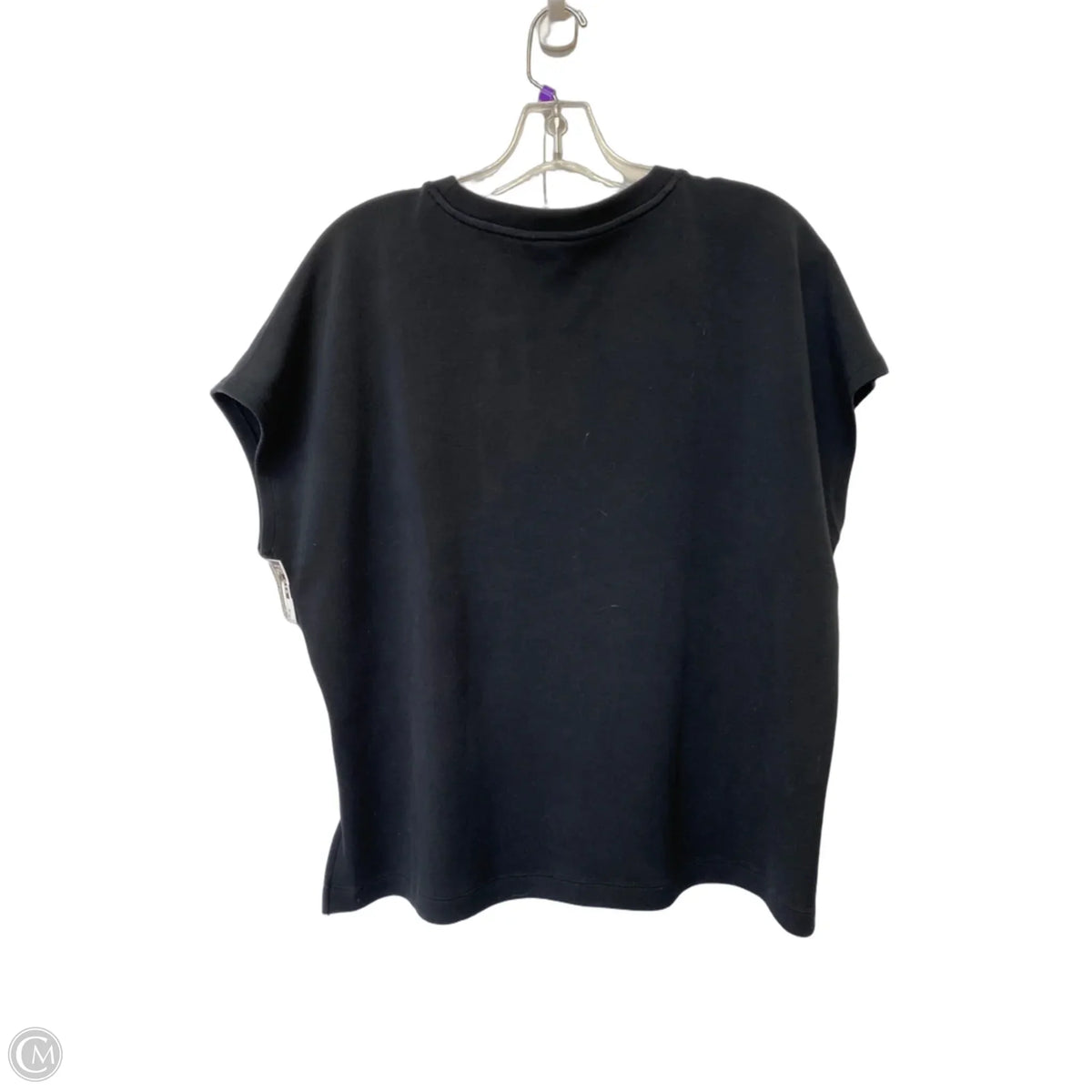 Top Short Sleeve By Spanx In Black, Size: Xl