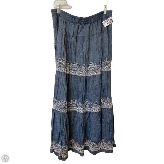 Skirt Maxi By John Mark In Blue, Size: L