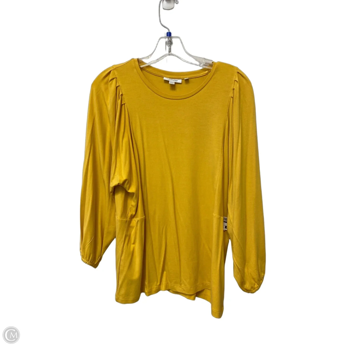 Top Long Sleeve By Chicos In Yellow, Size: M
