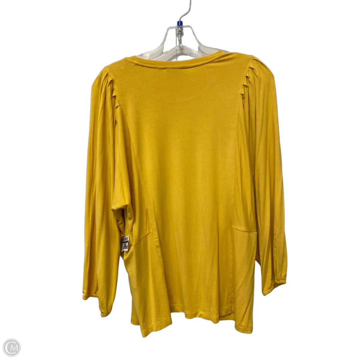 Top Long Sleeve By Chicos In Yellow, Size: M