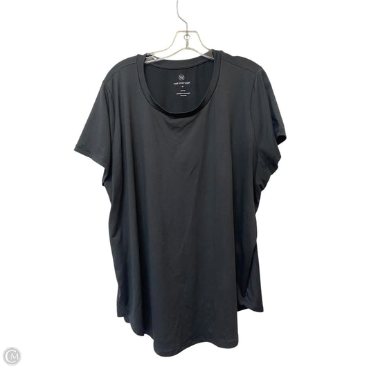 Athletic Top Short Sleeve By Clothes Mentor In Black, Size: 2x