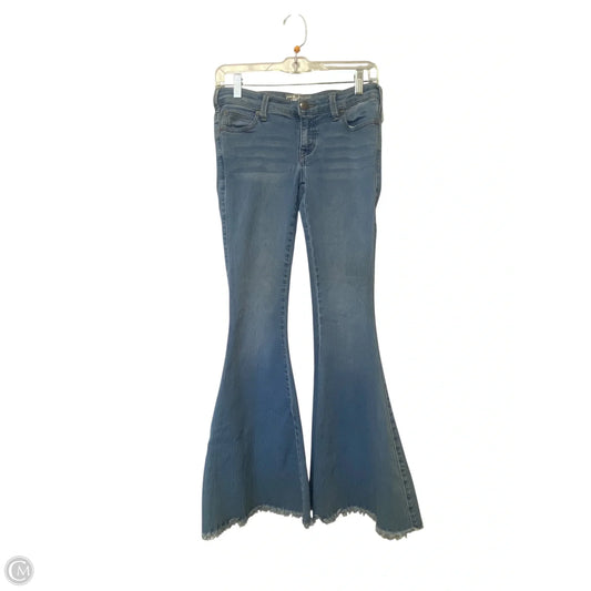 Jeans Flared By Free People In Blue Denim, Size: 4