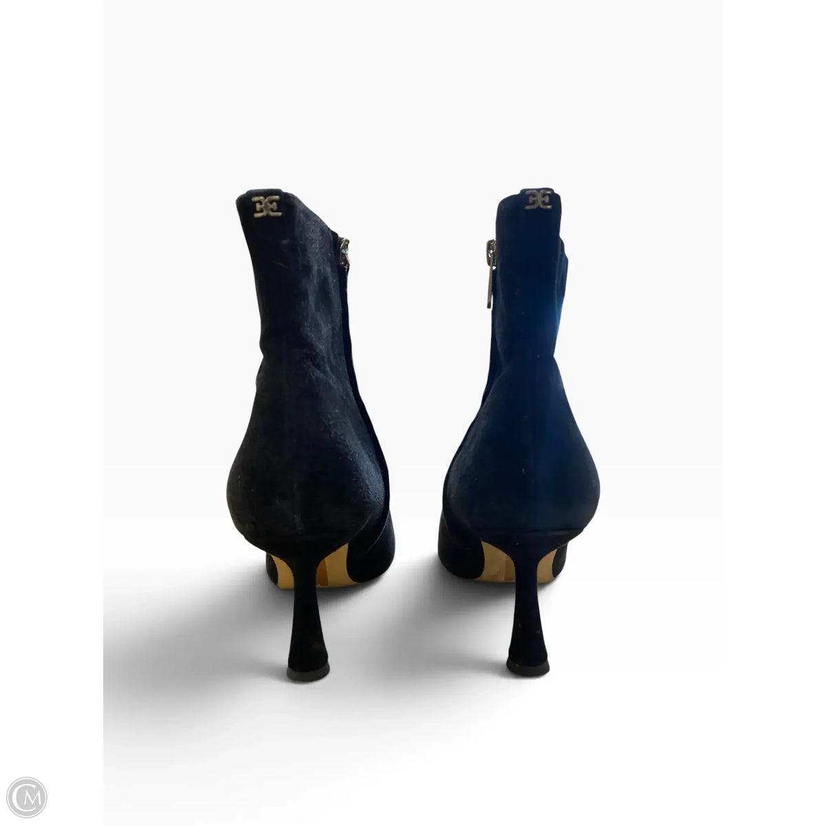 Boots Ankle Heels By Sam Edelman In Black, Size: 9.5