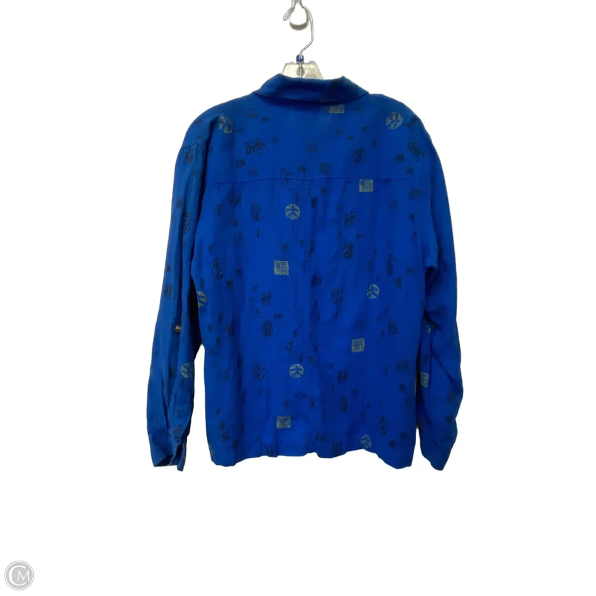 Top Long Sleeve By Chicos In Blue, Size: L