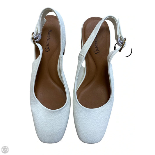 Shoes Heels Block By Bare Traps In Cream, Size: 7