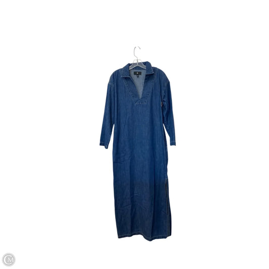Dress Casual Maxi By Banana Republic In Blue Denim, Size: 4