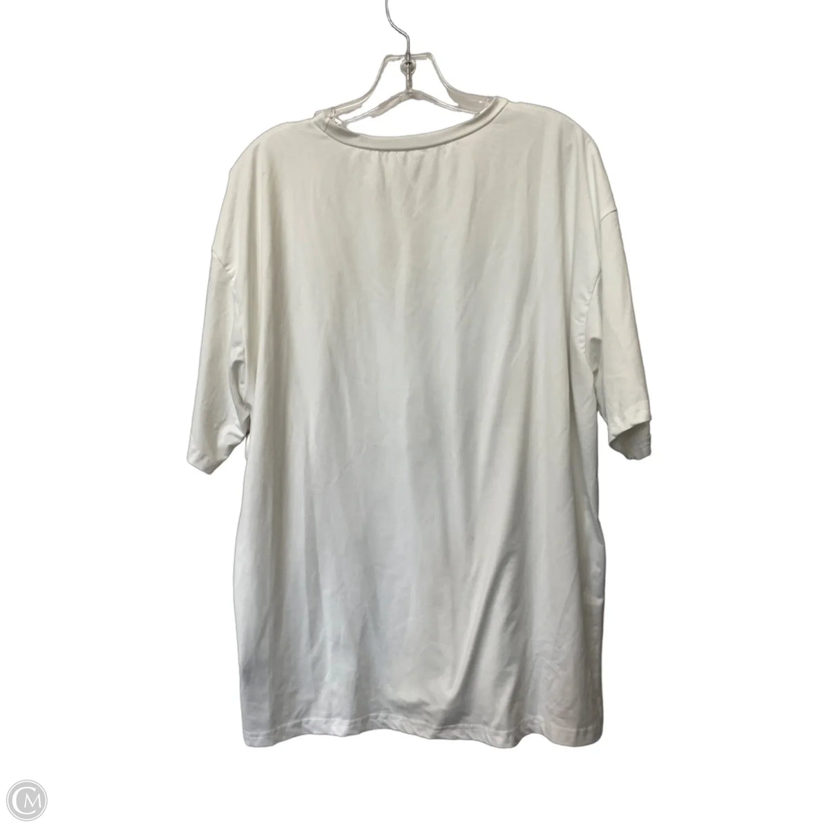 Top Short Sleeve Basic By Shein In White, Size: Xl