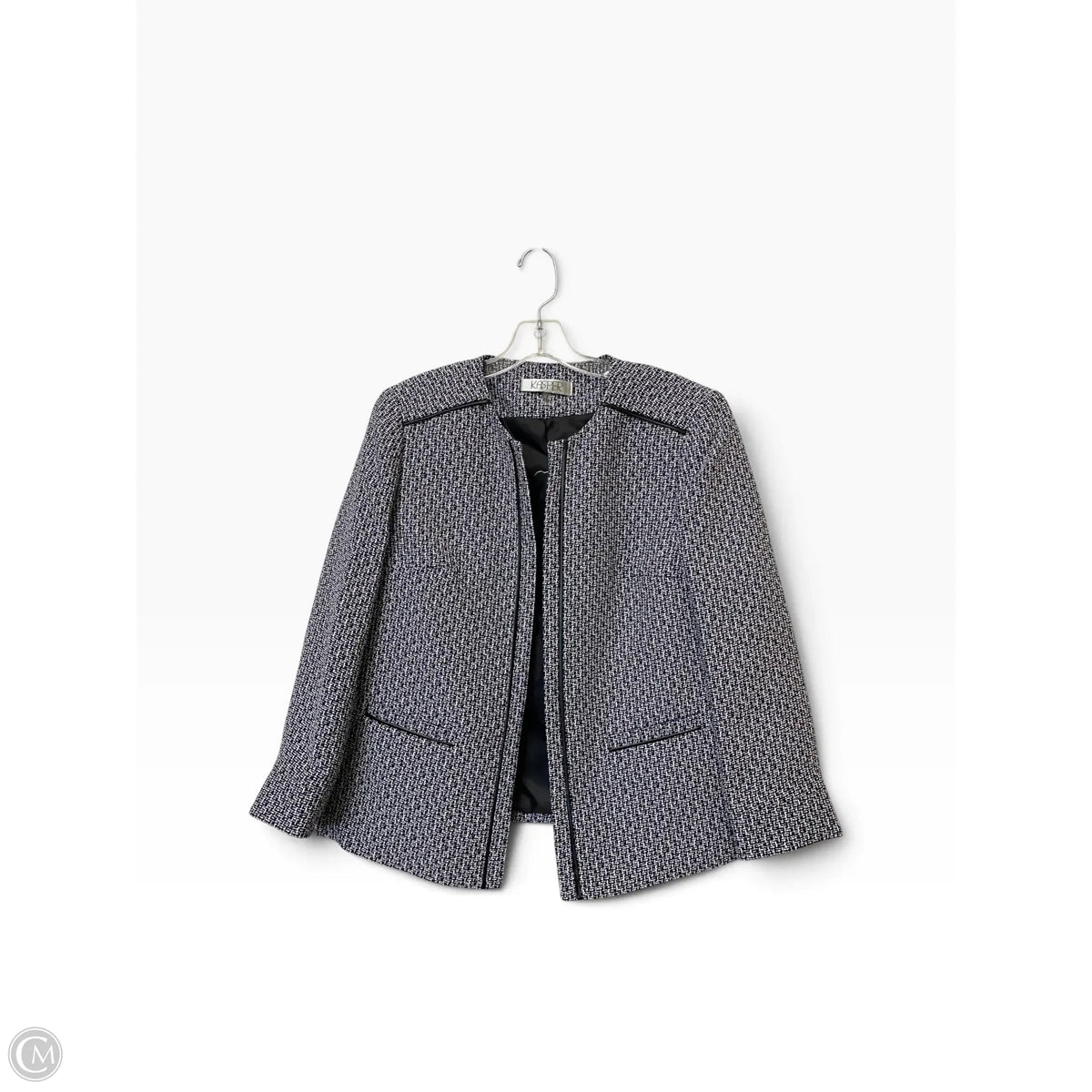 Blazer By Kasper In Blue & White, Size: 12