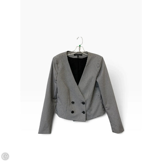 Blazer By White House Black Market In Checkered Pattern, Size: 10