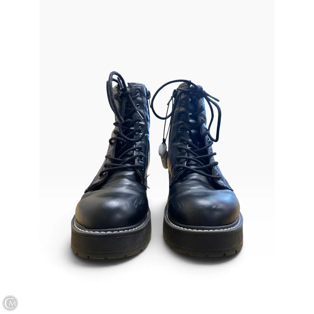 Boots Combat By Madden Girl In Black, Size: 6.5