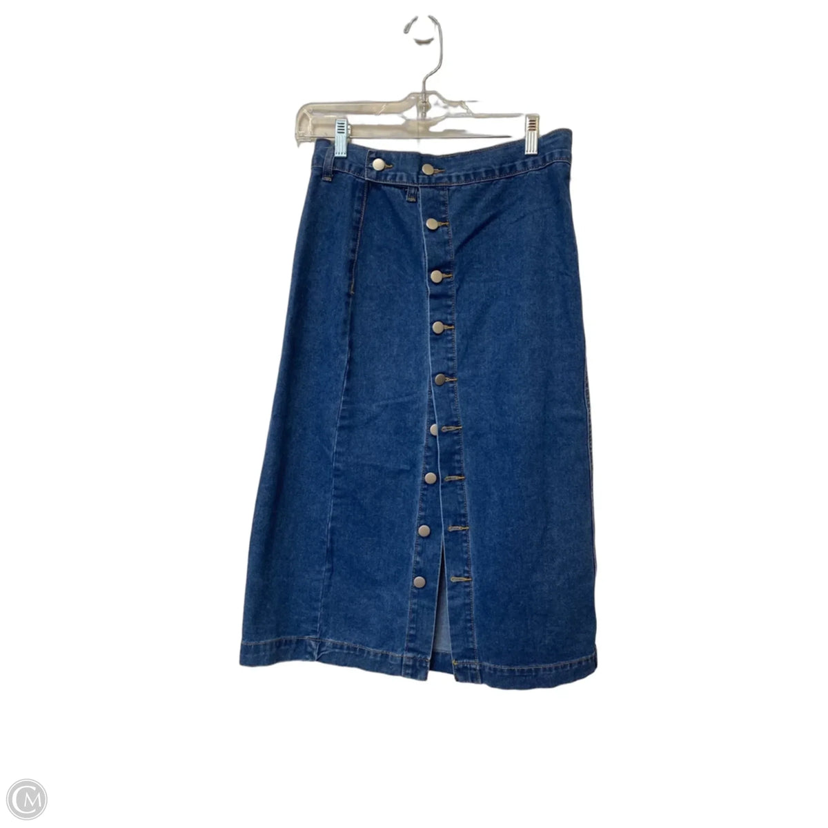 Skirt Maxi By Dazy In Blue Denim, Size: L