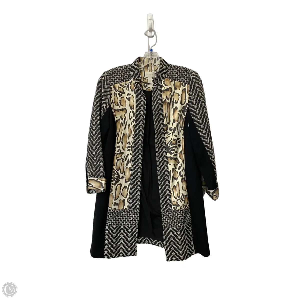Blazer By Chicos In Animal Print, Size: 10