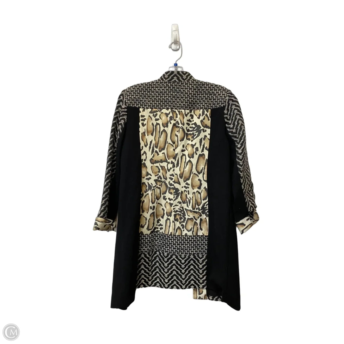 Blazer By Chicos In Animal Print, Size: 10