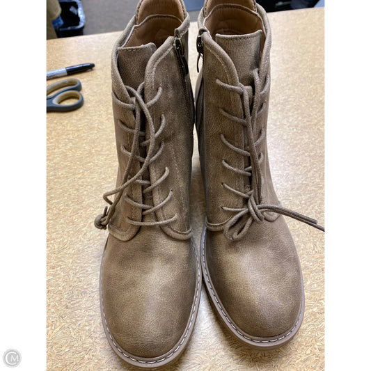 Boots Ankle Heels By Corkys In Brown, Size: 11