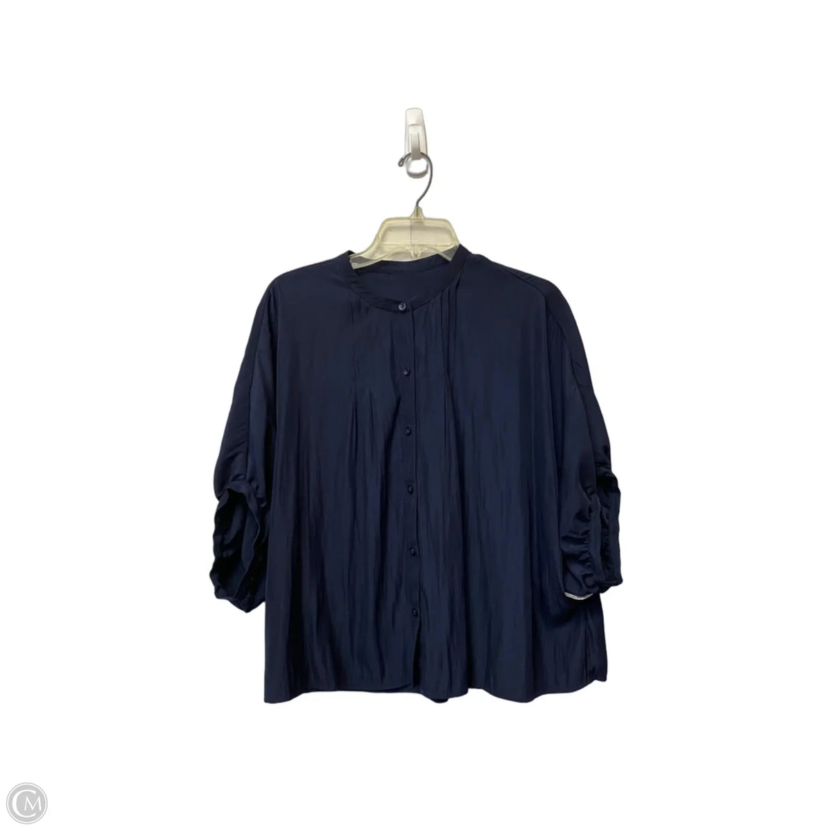 Top Short Sleeve By Clothes Mentor In Navy, Size: S