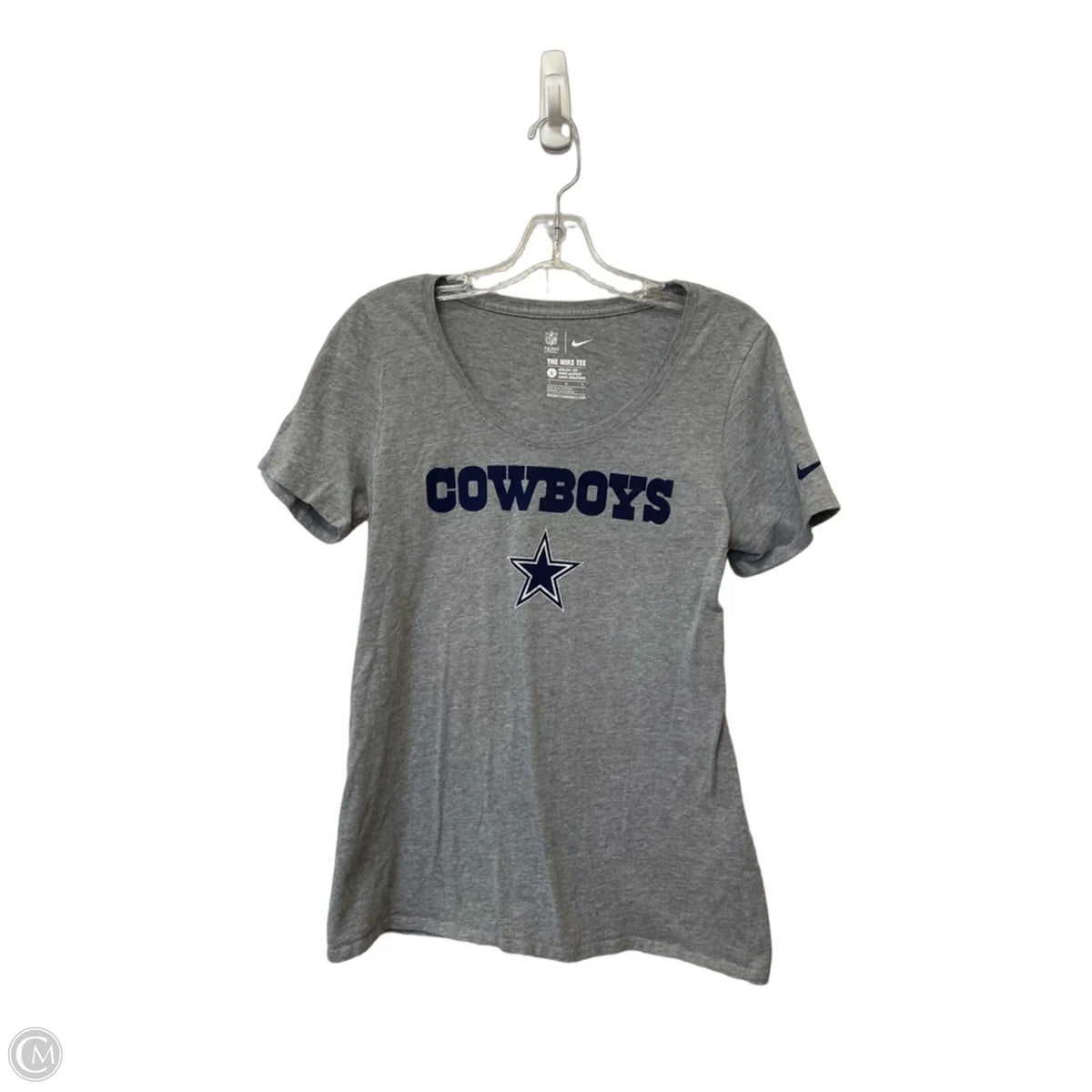 Top Short Sleeve Basic By Clothes Mentor In Grey, Size: L