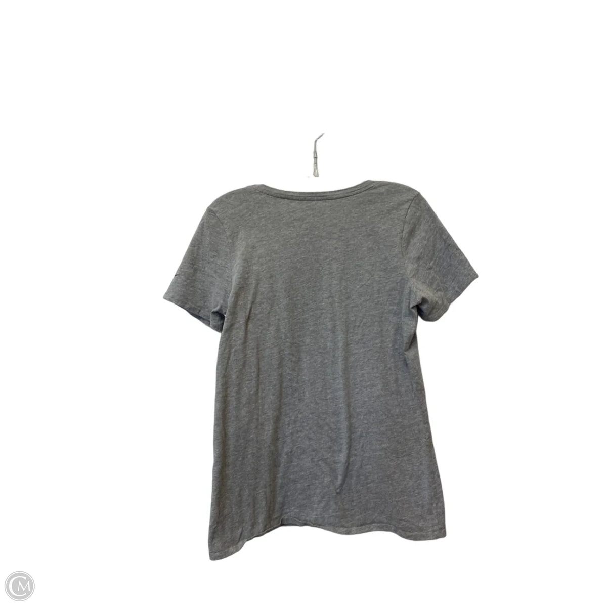 Top Short Sleeve Basic By Clothes Mentor In Grey, Size: L